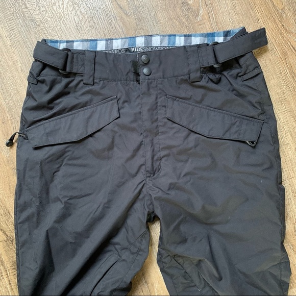 ✨RIDE✨Men’s Snowboard Ski Pants✨Size Large with Adjustable Waist✨Not Insulated - Picture 2 of 12